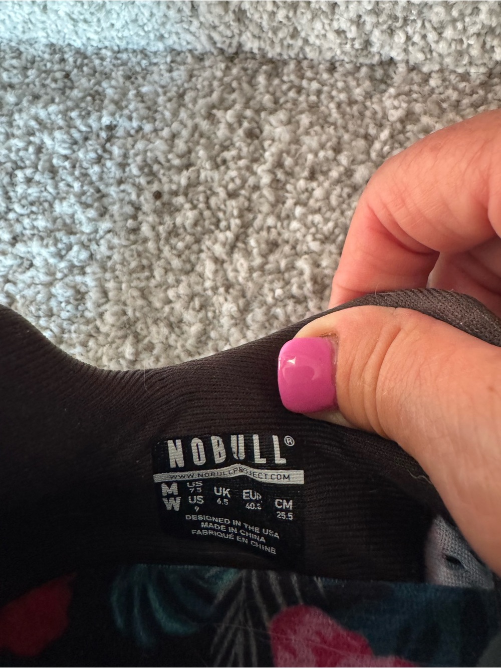 Nobull Floral Mesh Runner Midnight Tropical Womens 9 - Picture 5 of 7